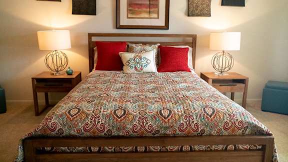 Cozy bedroom at Cranbrook Hills Apartments, Cockeysville
