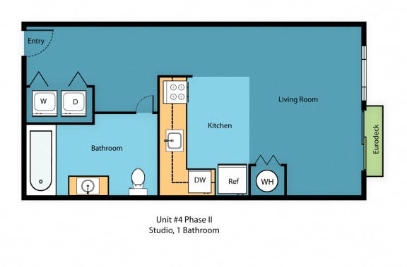IL0x1C Floor Plan at Illumina Apartment Homes, Seattle, WA