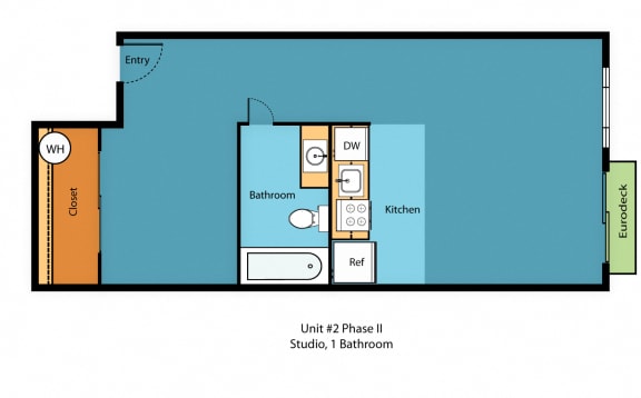IL0x1i Floor Plan at Illumina Apartment Homes, Seattle, WA, 98102