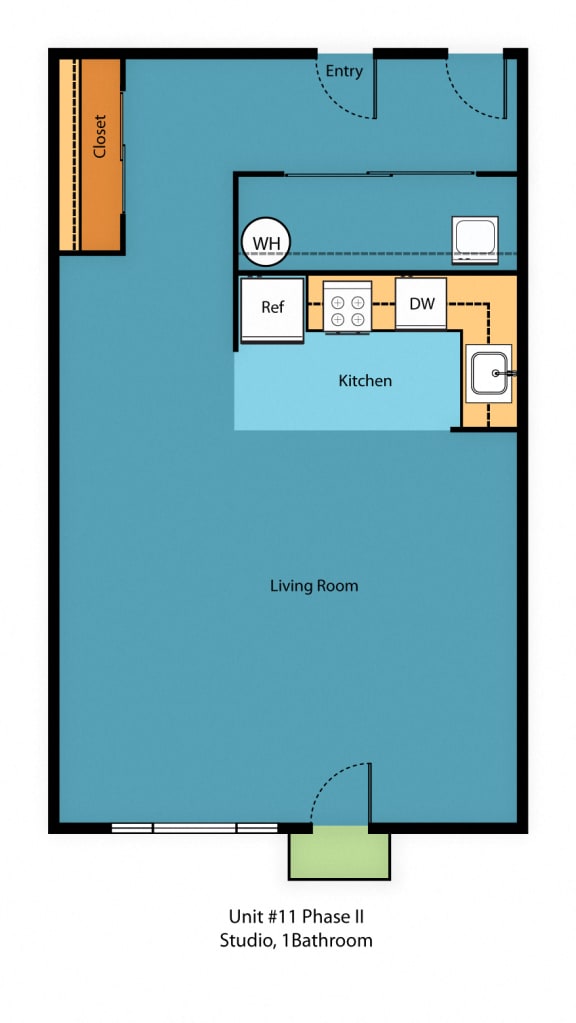 IL0x1j Floor Plan at Illumina Apartment Homes, Seattle, WA