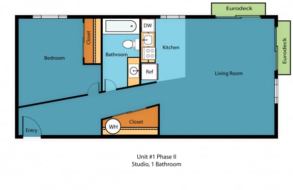 IL1x1h Floor Plan at Illumina Apartment Homes, Seattle, 98102