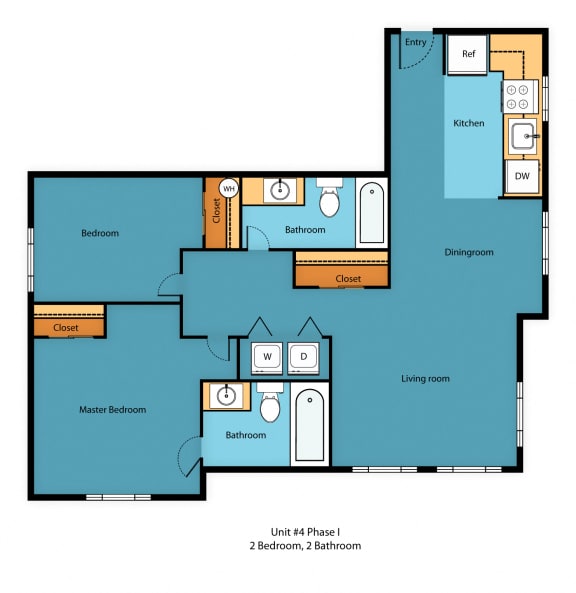 IL2x1c Floor Plan at Illumina Apartment Homes, Washington, 98102