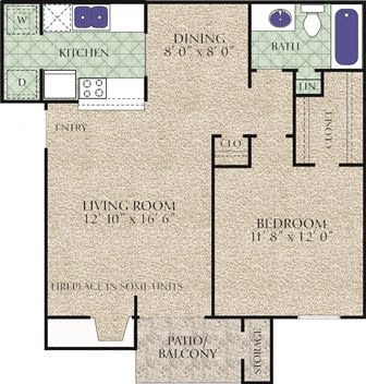 Evergreen Floor Plan at Southern Oaks, Texas, 76132