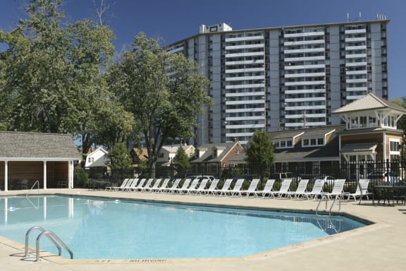 Outdoor Swimming Pool at Harbor Crest, Ohio, 44123