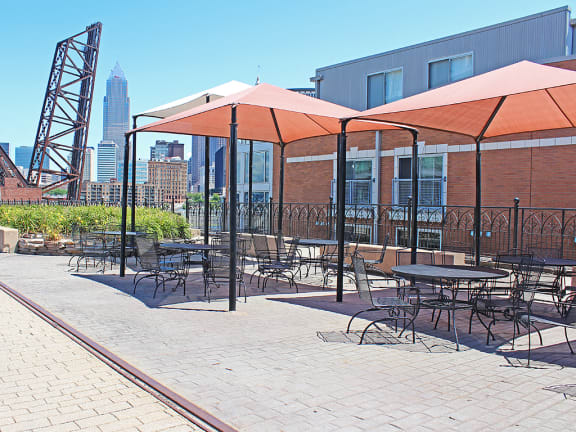 Picnic Area With Grilling Facility at Stonebridge Waterfront, Cleveland, OH