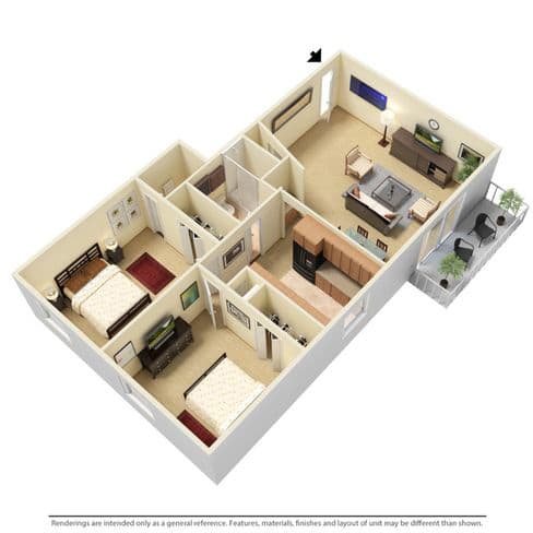 Floor Plan  at Westbrook Village, Brooklyn, Ohio