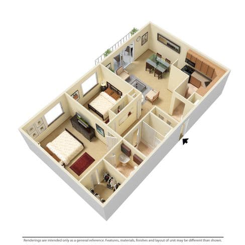 Floor Plan  at Westbrook Village, Ohio, 44144