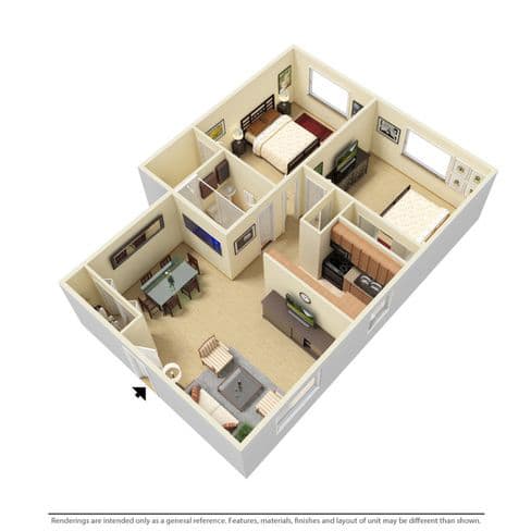 Floor Plan  at Westbrook Village, Brooklyn, OH, 44144