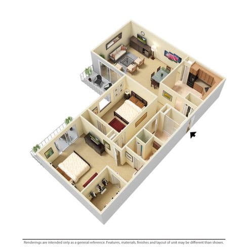Floor Plan  at Westbrook Village, Ohio