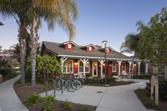 Bike racks, at Sumida Gardens Apartments, Santa Barbara, CA 93111