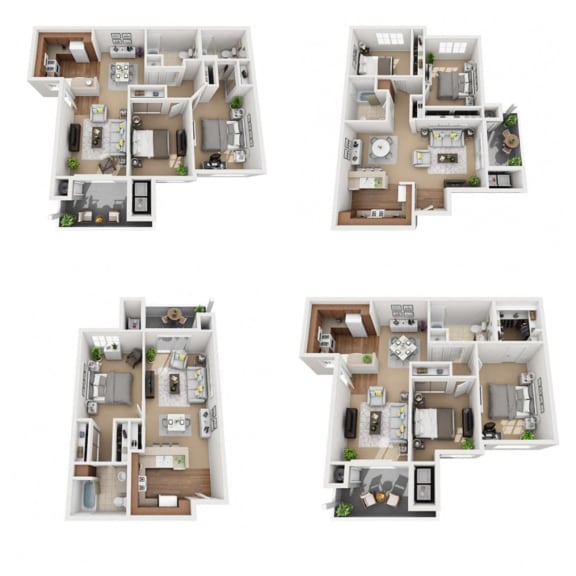 Layouts at Sumida Gardens Apartments, Santa Barbara, CA