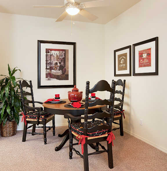 Formal Dining Area at Sumida Gardens Apartments, Santa Barbara