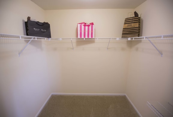 Walk In Closet at Woodland Springs Apartment Homes, Carmel, IN, 46033