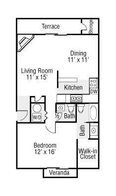 Large One Bedroom 1.5 Baths Large One Bedroom 1.5 Baths