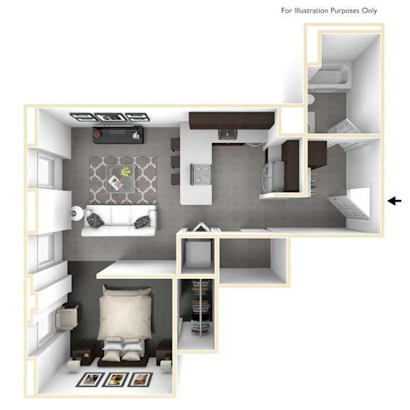 The Morton - Floor Plan 3D