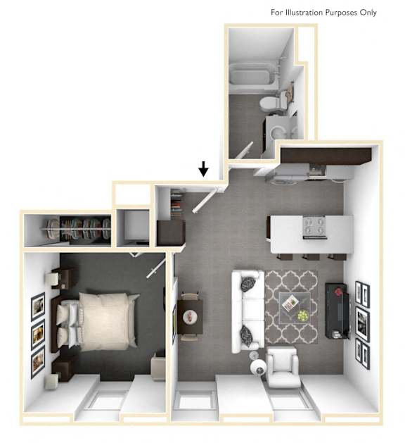 The Morton - Floor Plan 3D