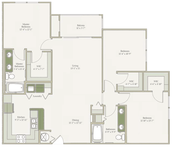 The Royal Palm (unfurnished) Floorplan at Ultris Oakleaf Plantation