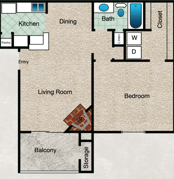 1 & 2 Bedroom Apartments in Bedford, TX Copper Hill
