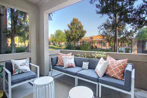 Private Patio at Barrington Place, Rancho Cucamonga, CA, 91739
