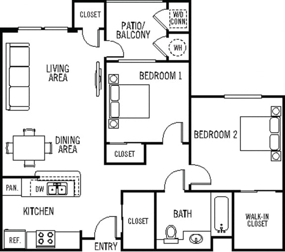Coronado Floor Plan Coronado Floor Plan at 55+ FountainGlen Valencia, Valencia, California