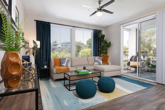 Large Living Area at Montrachet Apartments, California