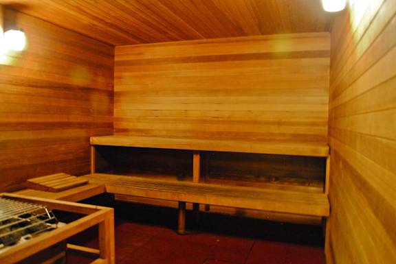 Sauna at Commons at Sylvan Highlands Apartments, Oregon