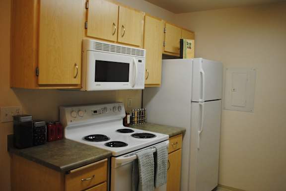 Kitchen at Commons at Sylvan Highlands Apartments, Portland, Oregon