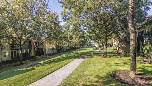 Green Space Walking Trail at Commons at Avalon Park Apartments, Tigard, 97224