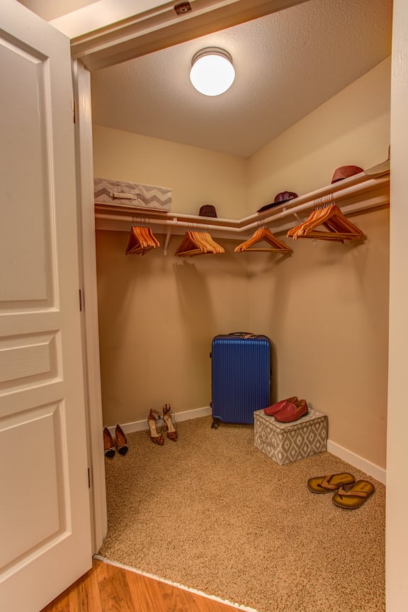 Our homes include huge walk in closets, mirrored closets, pantries, storage closet, etc! at Commons at Avalon Park Apartments, Tigard, Oregon