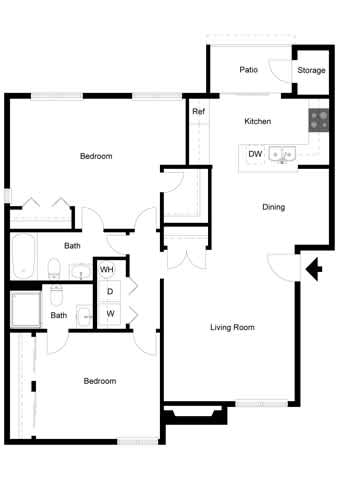 at Commons at Hawthorn Village Apartments, Hillsboro, Oregon