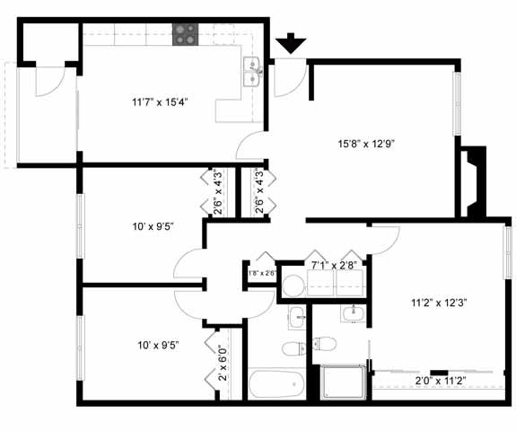 at Commons at Hawthorn Village Apartments, Hillsboro