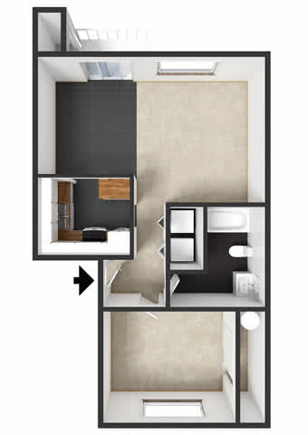 at Commons at Hawthorn Village Apartments, Oregon