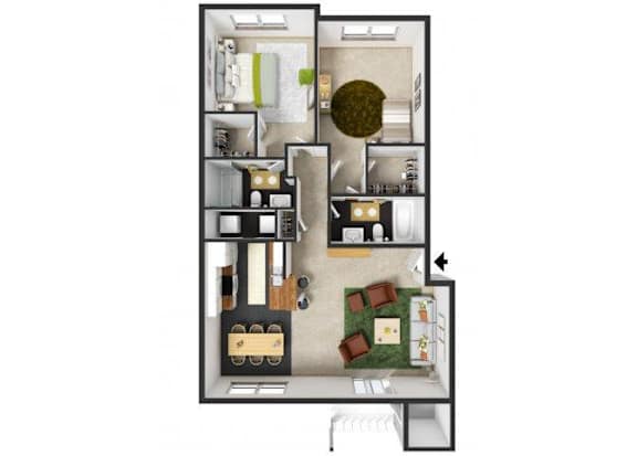 at Commons at Hawthorn Village Apartments, Hillsboro, OR
