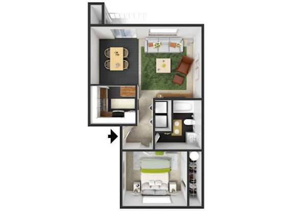 at Commons at Hawthorn Village Apartments, Hillsboro, 97124