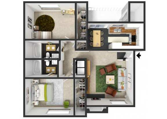 at Commons at Hawthorn Village Apartments, Hillsboro, Oregon