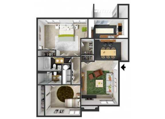 at Commons at Hawthorn Village Apartments, Hillsboro