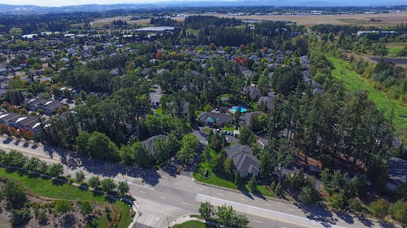 Drone View at Commons at Dawson Creek Apartments, Hillsboro, OR
