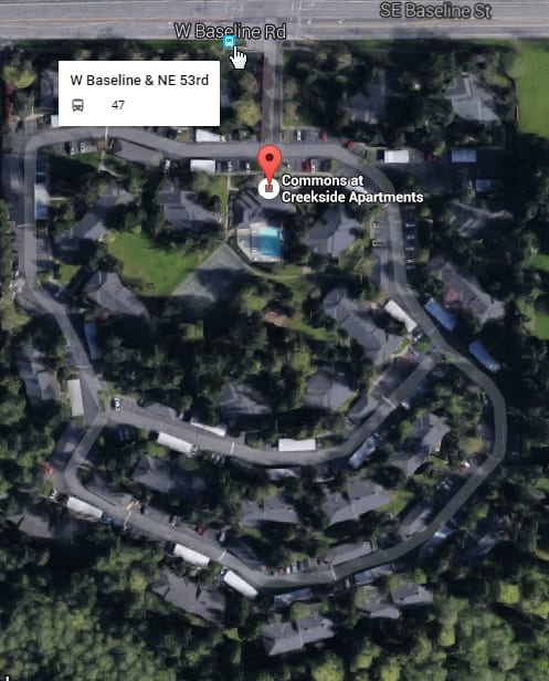 Map1 at Commons at Creekside Apartments, Hillsboro, Oregon