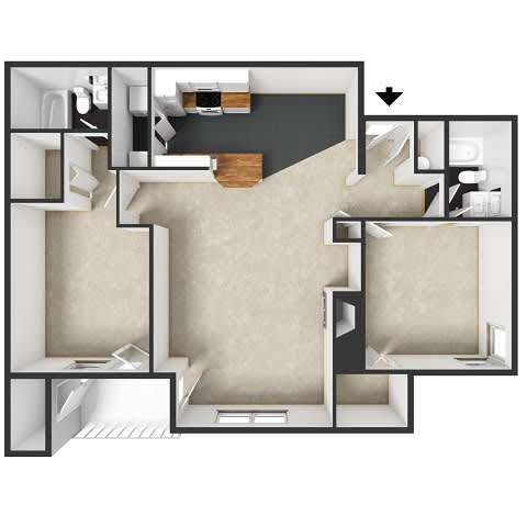 at Commons at Creekside Apartments, Hillsboro, OR