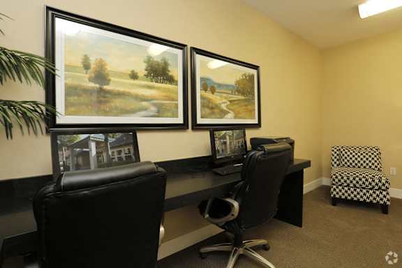 Wooden shelves and frames at Commons at Creekside Apartments, Hillsboro, 97123