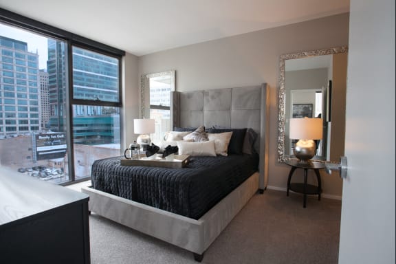 Spacious Bedrooms With Attached Balcony at Catalyst, Chicago, IL,60661