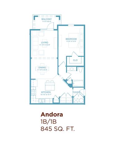 Andora Floor Plan at Hacienda Club, Jacksonville, FL