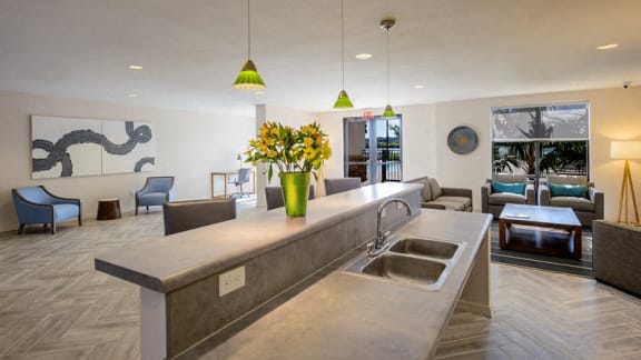 The party room at the Crystal Riviyera. Perfect for hosting your event.