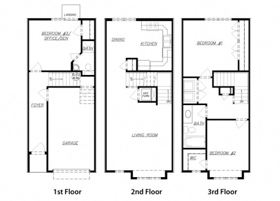 Townhouse Floor Plan Diagram