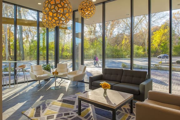 Apartment Lobby at 603 Concord Apartments, Cambridge