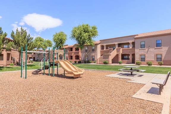 Playground with Slide at San Martin Apartments, Glendale, Arizona