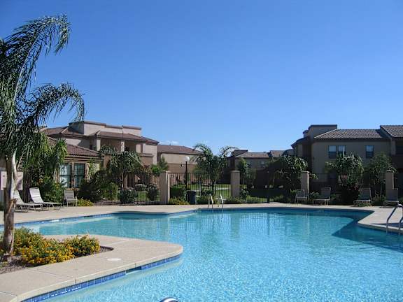 Pool and Clubhouse View at San Martin Apartments, Glendale