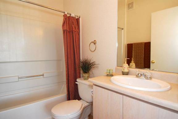 Bathroom with sink at San Martin Apartments, Glendale