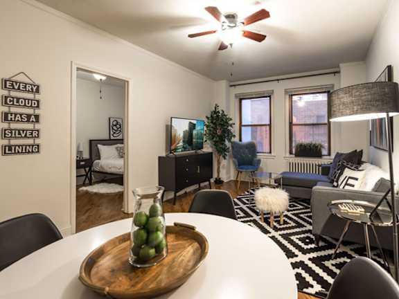 Gorgeous Living Room at 14 West Elm Apartments, Chicago