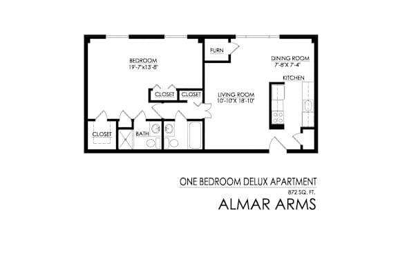 1 Bedroom 2 Baths